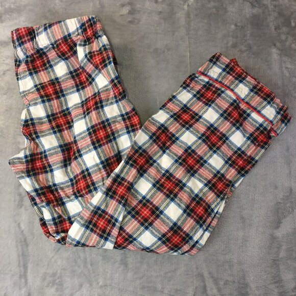 NOT FOR SALE J. Crew Womens Flannel Pajama Pants White-Out Plaid Sz S‎ Sleepwear - Picture 9 of 10